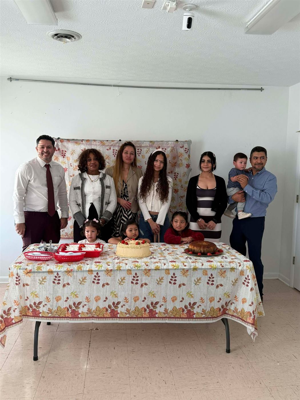 Familias de la iglesia en el aniversario